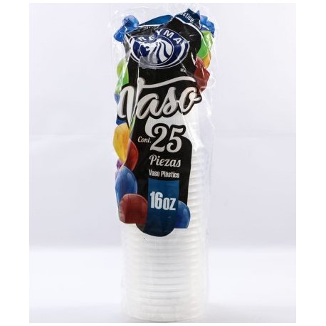 REYMA – VASO PLÁSTICO 16 C/25PZS.