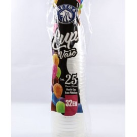 REYMA – VASO PLÁSTICO 32EU C/25 PZS.