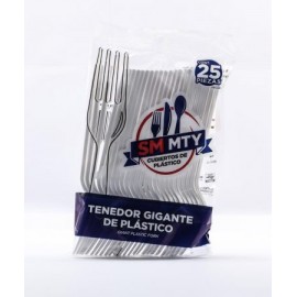 TENEDOR GIGANTE SMMTY C/25PZS. BLANCO