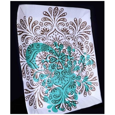 CHAROLA CARTON MED DECO BCA CORRUF PZA