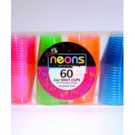 VASO SHOT NEON 2 oz. C/60 PZS.