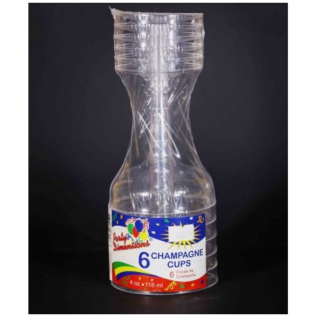 COPA CHAMPAGNE DESECHABLE C/6 PZS.