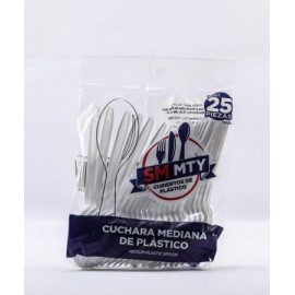 CUCHARA MED.SMMTY C/25PZS.BLANCA