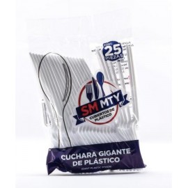 CUCHARA SOPERA BLANCA SMMTY C/25PZS.