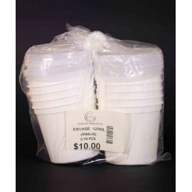 ENVASE DE 125ML. C/TAPA 10PZS. (1/8)