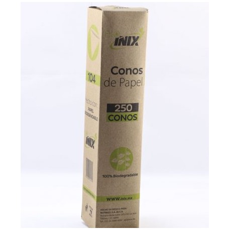 INIX- VASO CÓNICO DE PAPEL 104 C/250