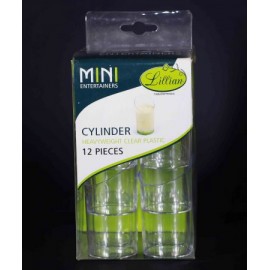 MINI CILINDRO DE PLÁSTICO C/12 PZS. PTE.