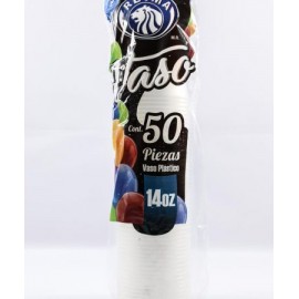 VASO PLÁSTICO 14 REYMA C/50PZS.