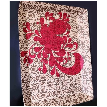 CHAROLA CARTON DECOR CAFE MED X PZA.