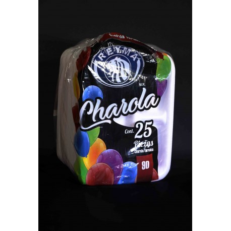 CHAROLA TÉRMICA 9D CON DIVISIONES C/25 PZS