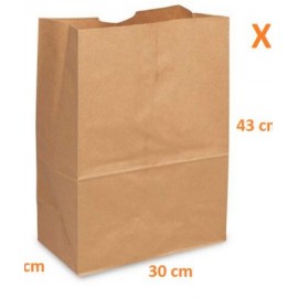 BOLSA DE PAPEL KRAFT 30 P/SUPER