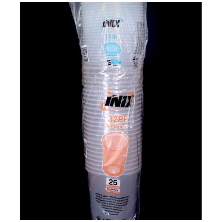 INIX – ENVASE 1 LITRO 32PP C/TAPA 25PZS