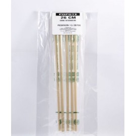 POPOTE 26 CM.BIODEGRADABLE INIX C/2000PZ