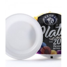 REYMA – PLATO TÉRMICO 8 LISO 20PZS.